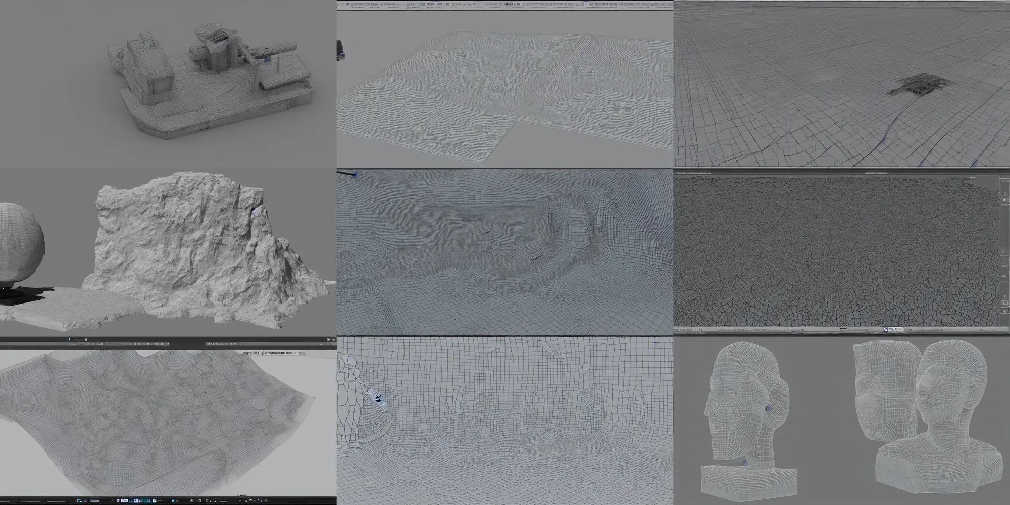 Prompt: photogrammetry lidar 3 d scan model on white background