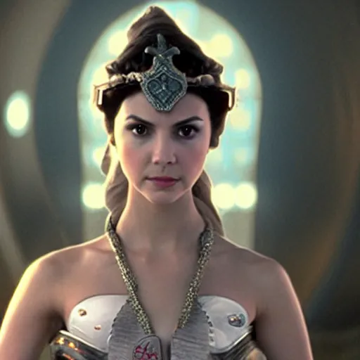 Image similar to victoria justice as princess padme in star wars episode 3, 8 k resolution, cinematic lighting, anatomically correct