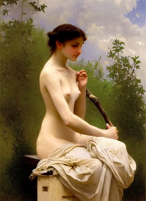 Prompt: most beautiful painting in the world by william - adolphe bouguereau, john singer sargent