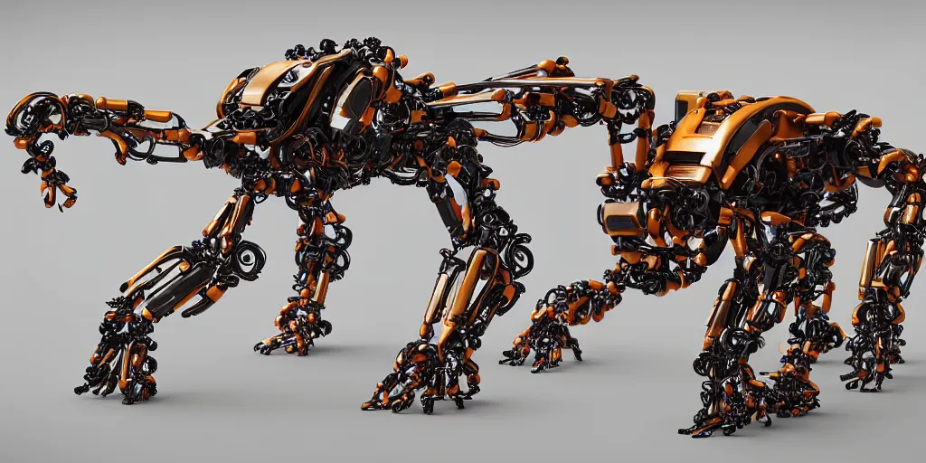 Image similar to Phosphorite centipede robotics advanced cybernetics Smart bionicle organism biomimmicry exoskeleton Biomorph hydraulics trending on behance visualisation industrial design trendinc on artstation