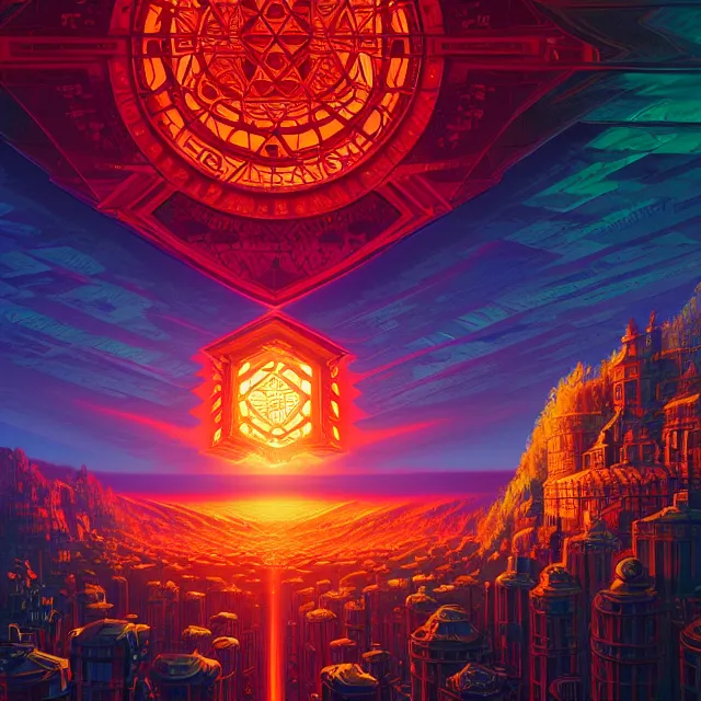 Prompt: blockchain, centered, symmetry, painted, intricate, volumetric lighting, beautiful, rich deep colors masterpiece, sharp focus, ultra detailed, in the style of dan mumford and marc simonetti