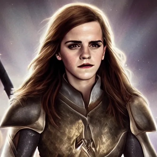 Image similar to emma watson as a paladin