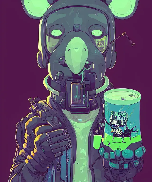 Image similar to a portrait of an anthropomorphic cyberpunk koala holding a 4 0 oz, cyberpunk!, fantasy, elegant, digital painting, artstation, concept art, matte, sharp focus, illustration, art by josan gonzalez