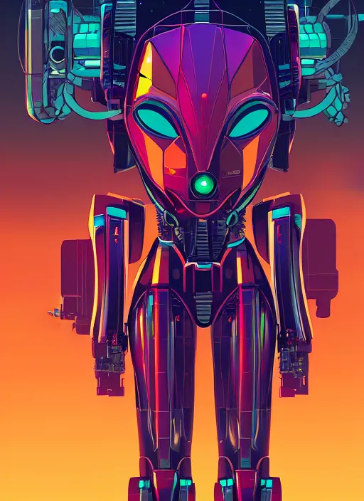 Image similar to concept art by dan mumford of a mask of girl mecha, digital painting, sharp focus, illustration