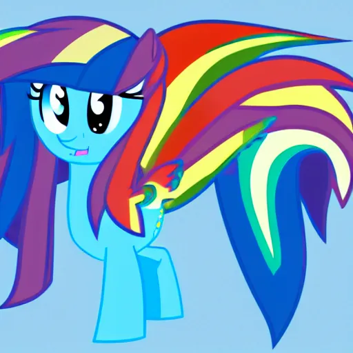 Image similar to Rainbow Dash, Pegasus Photography, sponsored by Ponies of Equestria