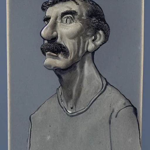 Image similar to A man, in the style of Antonio Berni, highly detailed