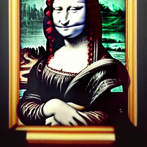 Prompt: Monalisa at Mc. Donalds, 8k.