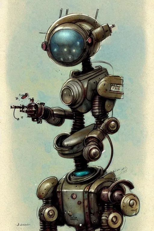 Image similar to (((((1950s robot . muted colors.))))) by Jean-Baptiste Monge !!!!!!!!!!!!!!!!!!!!!!!!!!!