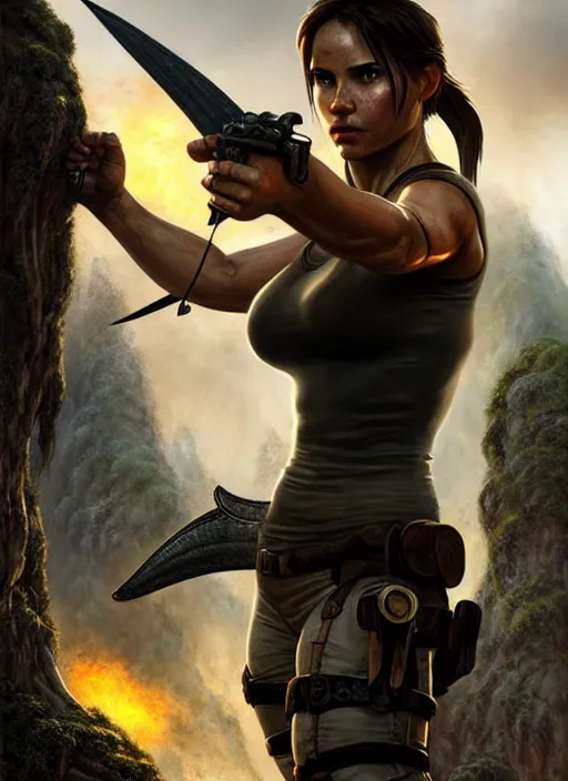 lara croft and colin farrell as combat specialists, | Stable Diffusion ...