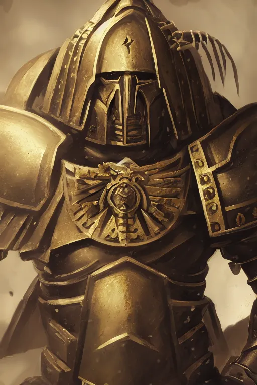 Image similar to armor portrait heros warhammer 4 0 k horus heresy fanart - the primarchs emperor by johannes helgeson animated with vfx concept artist & illustrator global illumination ray tracing hdr fanart arstation zbrush central hardmesh 8 k octane renderer comics stylized