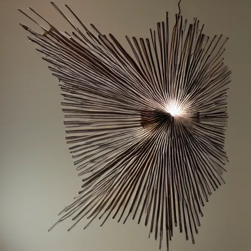 Image similar to Liminal space in outer space, kinetic art