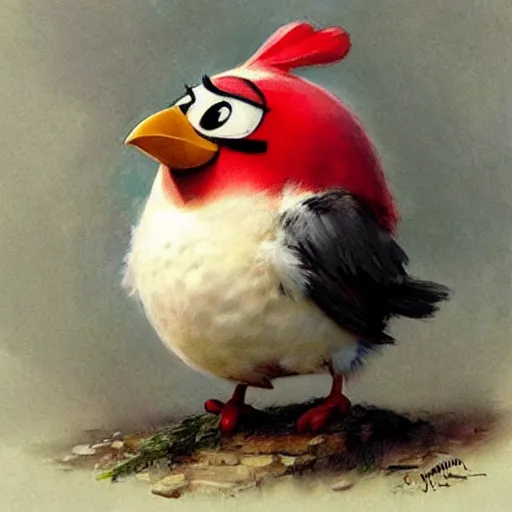 Prompt: ( ( ( ( ( bomb angry bird. muted colors. ) ) ) ) ) by jean - baptiste monge!!!!!!!!!!!!!!!!!!!!!!!!!!!