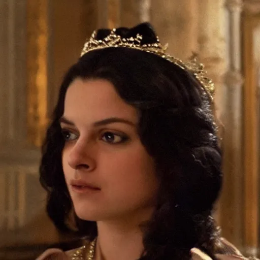 Prompt: Cinematic Depiction of Mila as the queen