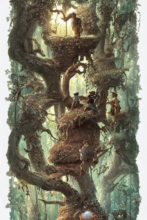 Image similar to round antropomorphic acorn forest adventure movie, cerebri movie poster, by james jean, greg rutkowski, anato finnstark. pixar. hyper detailed, 5 0 mm, award winning photography