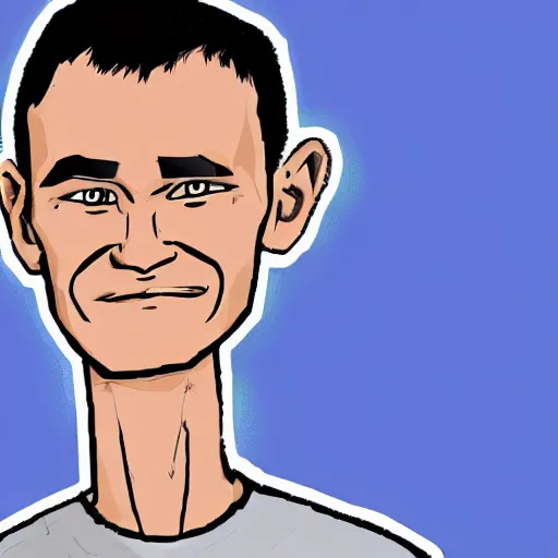 Image similar to vitalik buterin as wojack animation