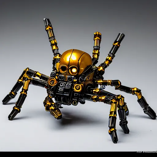 Prompt: a spider bionicle, studio photograph, studio lighting, very detailed, 4 k