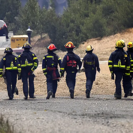 Image similar to photo of european firefighters joining battle to stop french wildfires