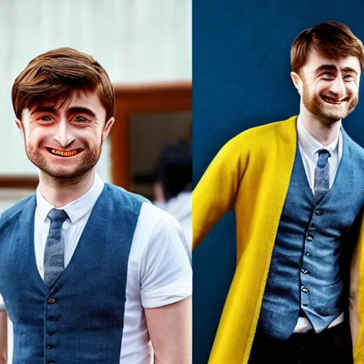 Image similar to photo of a banana looking like daniel radcliffe, 8 k