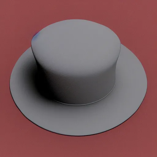 Prompt: isometric rendered 3 d object of hat, centralised, mohamed chahin, blender cycles render ultra detail, no background