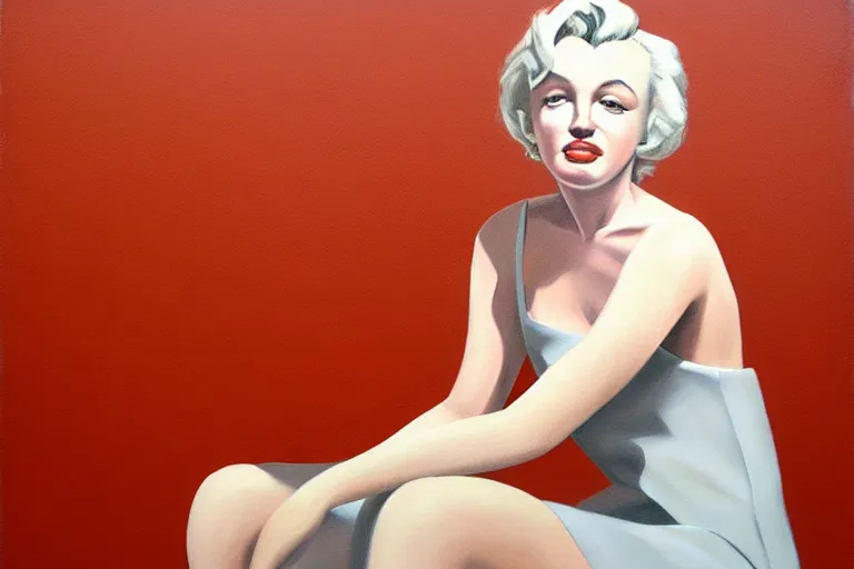 Image similar to portrait of merlyn monroe artwork by tim eitel
