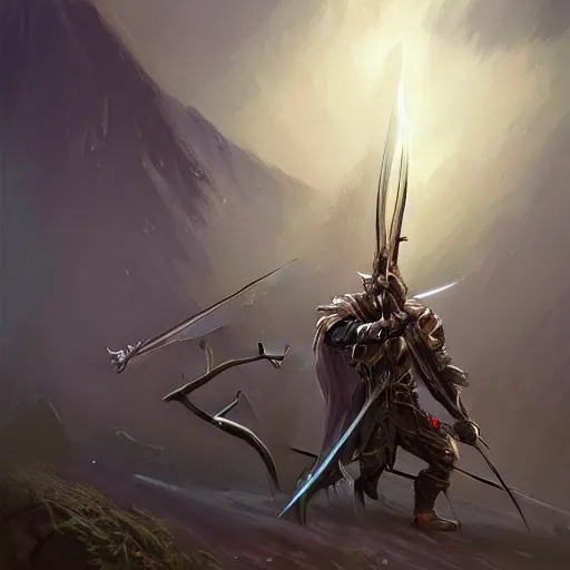 Prompt: longbow arrow, crossbow arrow, longbow arrow, longbow arrow, arrowed longbow, crossbow arrow, longbow crossbow arrows!, longbow, crossbow, warcraft blizzard weapon art, weapon art masterpiece artstation. fantasy digital art, fantasy style art, fantasy hearthstone art style, fantasy game art by greg rutkowski, fantasy rpg weapon art