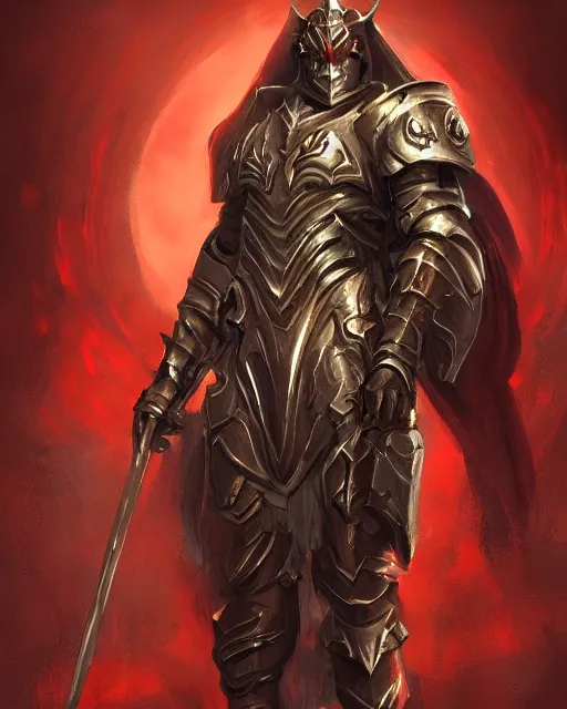 Image similar to paladin red, fantasy art, trending on artstation