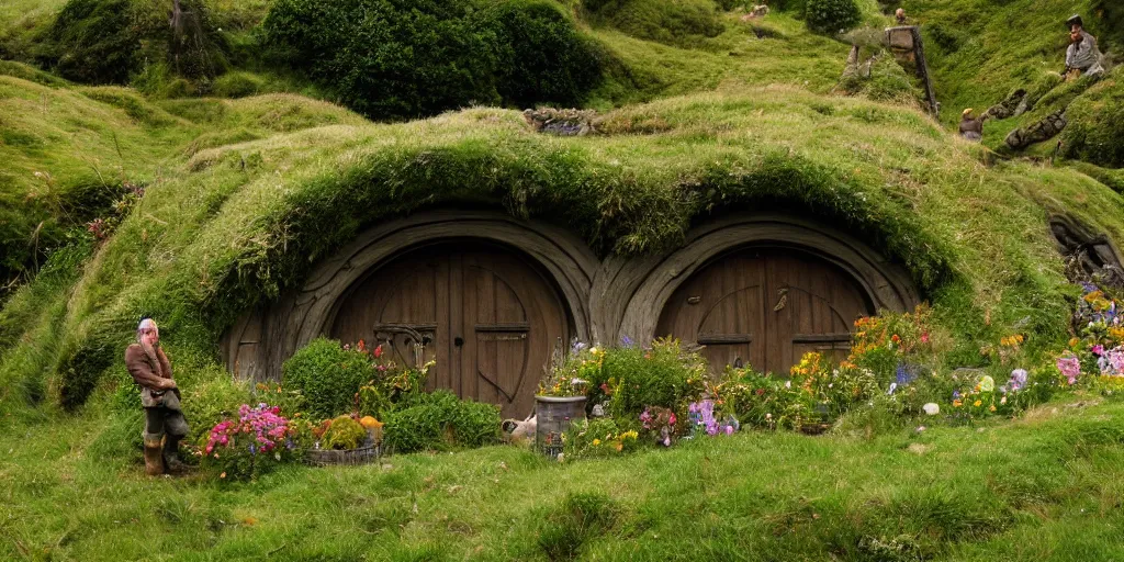 Prompt: hobbits shire