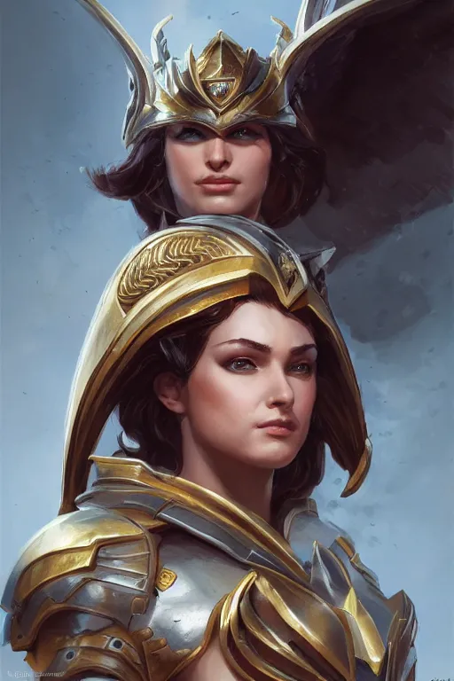 Image similar to amazon valkyrie athena, d & d, fantasy, portrait, highly detailed, headshot, digital painting, trending on artstation, concept art, sharp focus, illustration, art by artgerm and greg rutkowski and magali villeneuve