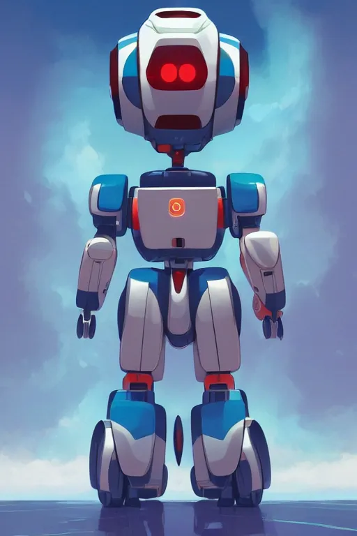 Image similar to metabots medabots medarotto medarot robot minimalist comics, behance hd by jesper ejsing, by rhads, makoto shinkai and lois van baarle, ilya kuvshinov, rossdraws global illumination ray tracing hdr radiating a glowing aura