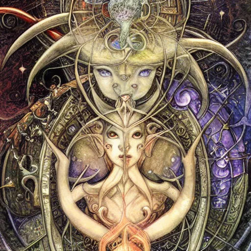 Image similar to detailed and sharp virgo artistic zodiac artwork, mystic style, detailed, 8 k, detailed, symmetrical, by brian froud