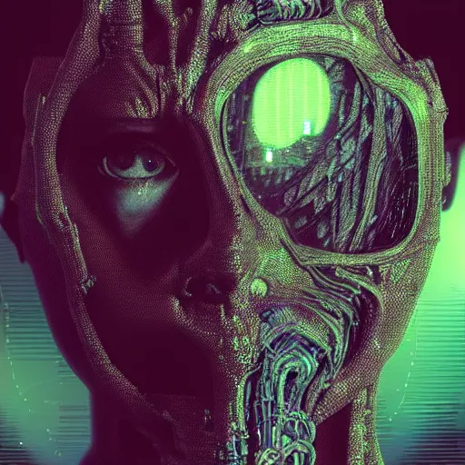 Image similar to hyperrealistic portrait of a woman monster astronaut, full body portrait, well lit, intricate abstract. cyberpunk, intricate artwork, by Tooth Wu, wlop, beeple. octane render,in the style of Jin Kagetsu, James Jean and wlop, highly detailed, sharp focus, intricate concept art, digital painting, ambient lighting, 4k, artstation