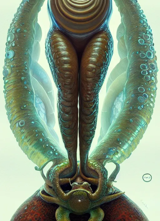 Prompt: far away, full body shot of elon musk as slimy mollusk anthropomorphic character, drool, wide angle, intricate, elegant, highly detailed, digital painting, artstation, concept art, wallpaper, smooth, sharp focus, illustration, art by artgerm and greg rutkowski and alphonse mucha