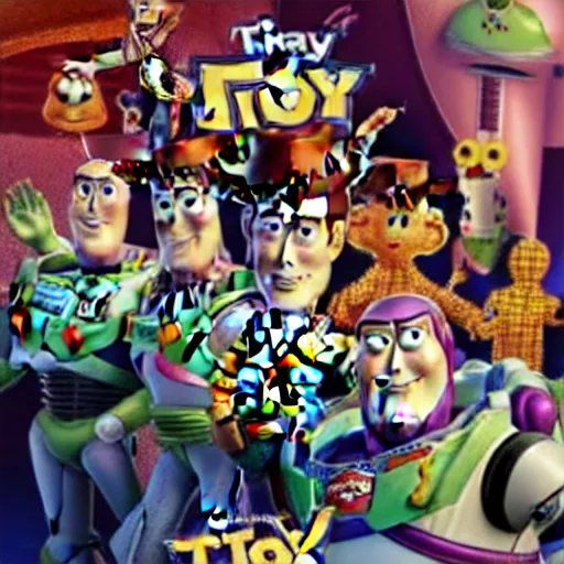 Image similar to toy story hybrid with mad max