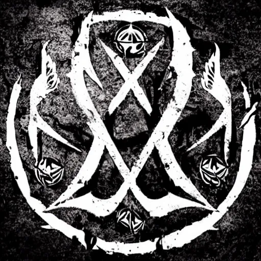 Image similar to deathcore band logo from lorna shore and angelmaker