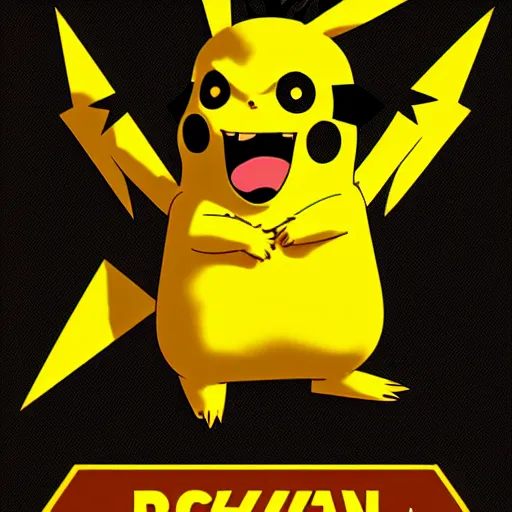 Prompt: a concept portrait of Pikachu, he has an army of minions, he's the boss, very dramatic lightning and electricity, Beeple, dramatic lightning, beautiful, artstation, 8k