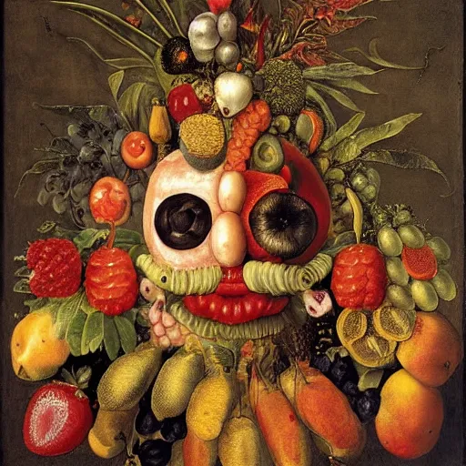 Image similar to only fruits, by giuseppe arcimboldo