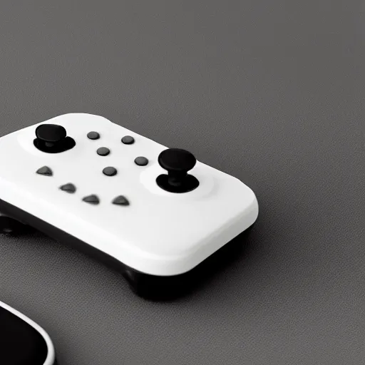 Image similar to product photo concept for a simple minimalist game controller, designed by apple inc,