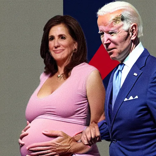 Prompt: pregnant joe biden