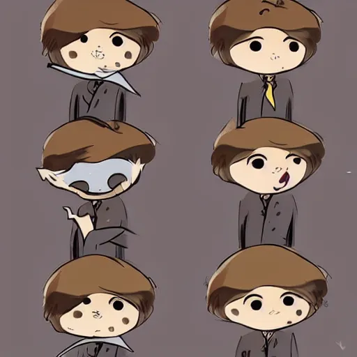 Image similar to character design of cute mole, cartoon style ， by movie fantastic beasts and where to find them