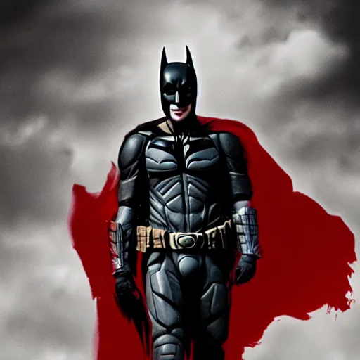 Prompt: the dark knight movie poster in the style of american beauty movie poster