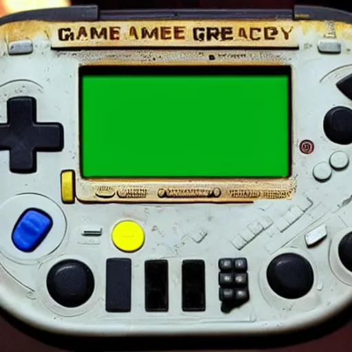 Image similar to archeologists excavate an ancient game boy advance