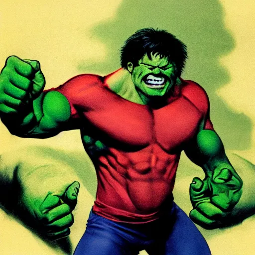 Prompt: hulk thumbs up