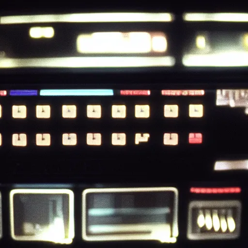 Prompt: computer display from the movie alien 1 9 7 9, close - up of computer screen only, analog graphics