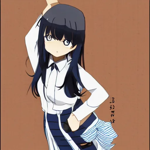 Image similar to komi from watamote