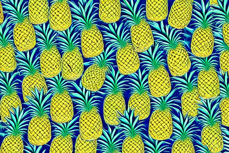 Prompt: pineapple, stereogram, digital artwork