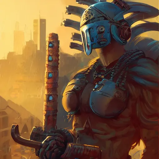 Image similar to cyberpunk viking helmet mask warrior goddess robot ninja fantasy, art gta 5 cover, official fanart behance hd artstation by jesper ejsing, by rhads, makoto shinkai and lois van baarle, ilya kuvshinov, ossdraws