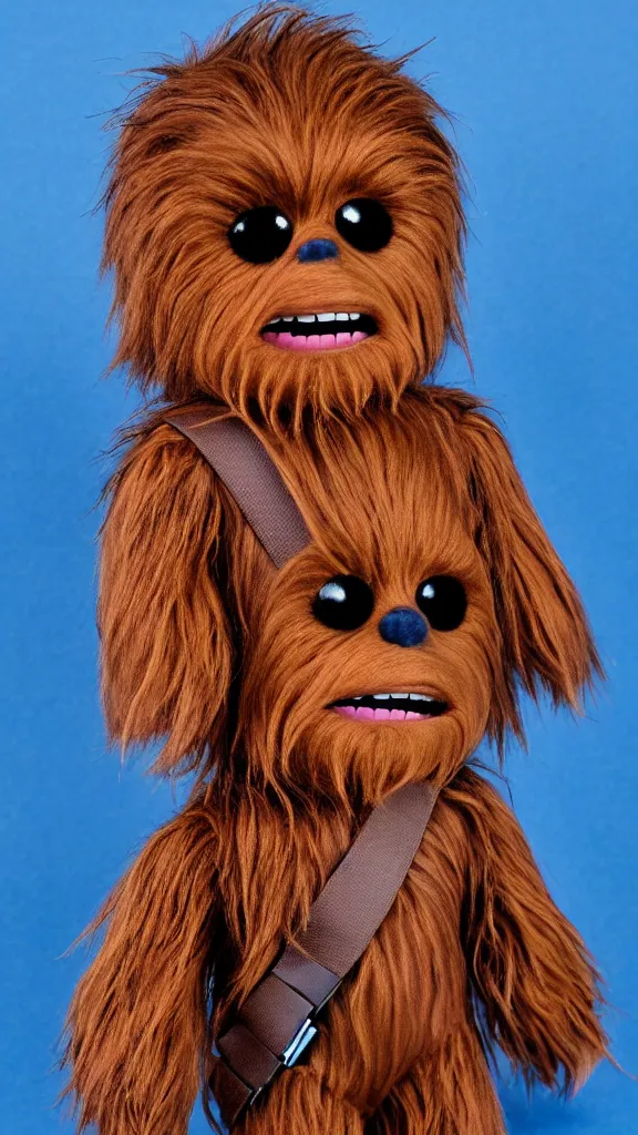 Prompt: chewbacca reimagined as a cute children ’ s plushie. color harmony, 8 k detail, gallery quality, hd wallpaper, premium prints available, hyper - detailed, intricate design.