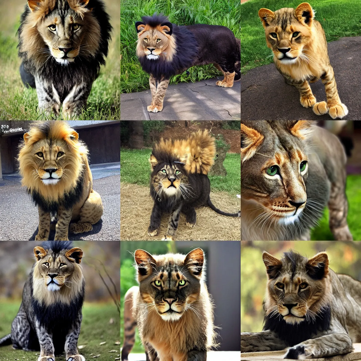 Image similar to lion cat panther hybrid