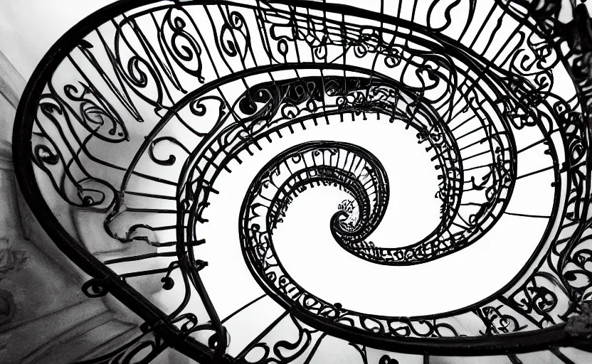 Image similar to ornate illustration spiral staircase to nowhere