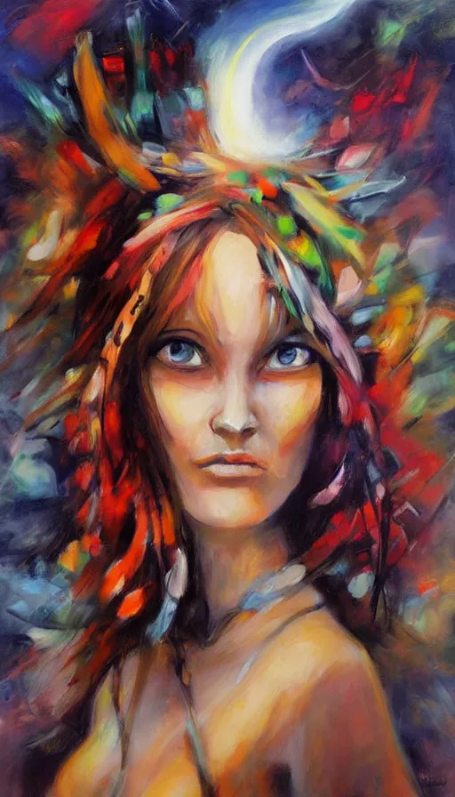 Image similar to psytrance artwork, by emilia wilk